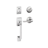 Schlage Century Sectional Single Cylinder Keyed Entry Handleset with Latitude Lever