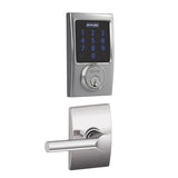 Schlage Connect Century Touchscreen Electronic Deadbolt with Z-Wave Plus Technology and Passage Broadway Lever and Decorative Century Trim