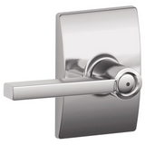 Schlage Latitude Privacy Door Lever Set with Decorative Century Trim