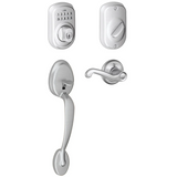 Schlage Right Handed Plymouth Electronic Handleset with Flair Lever