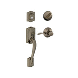 Schlage Camelot Right Handed Sectional Single Cylinder Keyed Entry Handleset with Accent Lever