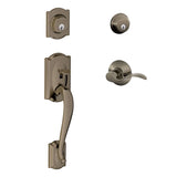 Schlage Double Cylinder Sectional Handleset with Left Handed Accent Interior Pack from the Camelot Collection