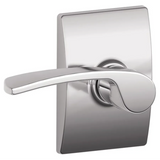Schlage Merano Passage Door Lever Set with Decorative Century Trim