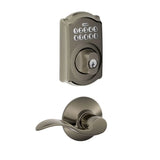 Schlage Camelot Single Cylinder Electronic Keypad Deadbolt with Passage Accent Lever