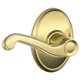 Schlage Flair Passage Door Lever Set with the Decorative Wakefield Trim