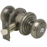 Schlage Residential F51A - Entry Lock - Andover Knob, C Keyway with 16211 Latch and 10063 Strike - Andover Trim