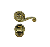 KWIKSET 400LL-LH-3 LIDO KEYED ENTRY LEVERSET POLISHED BRASS - 400LL-LH-3