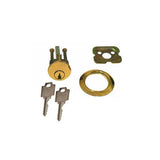 Rim Cylinder, 5 Pin Diecast Kwikset / Weiser - Satin Brass