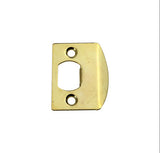 2-1/4" Full Lip Strike Plate With Adjustable Tab - Brass - 42910