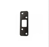 RADIUS CORNER STRIKE PLATE, DEADBOLT, 1/4