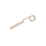 Round Wood Sash Pins With Key - Brass