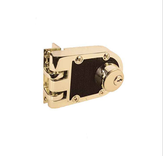 Double Cylinder Deadlock, Jimmy Proof, Brass And Black - 44124 – Golden ...