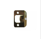 STRIKE PLATE, ND, RADIUS FULL LIP WITH BUTTON - POLISHED BRASS - 48043008