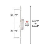 REPLACEMENT KIT FOR FUHR 77-1/2 INCH AUTO ROLLER MULTIPOINT LOCK