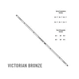 Trilennium Faceplate W/ Screws For 6-8 Lock - Victorian Bronze