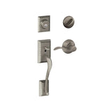 Schlage Addison Left Handed Sectional Single Cylinder Keyed Entry Handleset with Accent Lever