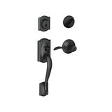 Schlage Camelot Right Handed Sectional Single Cylinder Keyed Entry Handleset with Accent Lever