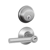 Schlage Broadway Single Cylinder Keyed Entry Door Lever Set and Deadbolt Combo