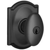 Schlage Siena Keyed Entry Single Cylinder Door Knob Set with Decorative Camelot Trim