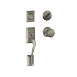 Schlage Addison Sectional Single Cylinder Keyed Entry Handleset with Georgian Knob