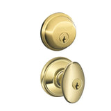 Schlage Siena Single Cylinder Keyed Entry Door Knob Set and Deadbolt Combo