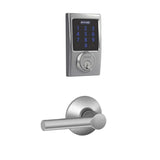 Schlage Connect Century Touchscreen Deadbolt with Built-in Alarm and Passage Broadway Lever