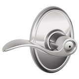 Schlage Accent Privacy Door Lever Set with Decorative Wakefield Trim