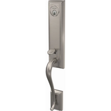Schlage Custom Addison Keyed Entry Single Cylinder Half Plate Handleset - Exterior Only