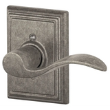 Schlage Accent Right Handed Non-Turning One-Sided Dummy Door Lever with Decorative Addison Trim