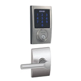 Schlage Connect Century Touchscreen Electronic Deadbolt with Z-Wave Plus Technology and Passage Broadway Lever and Decorative Century Trim