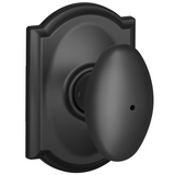 Schlage Residential F40 - Privacy Lock - Siena Knob, 16080 Latch and 10027 Strike-Wakefield Rose