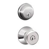 Schlage Bowery Single Cylinder Keyed Entry Door Knob Set and Deadbolt Combo