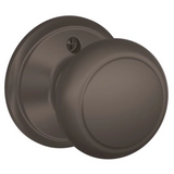 Schlage Residential F170 - Andover Knob Half Dummy-Alden Rose