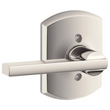 Schlage Latitude Non-Turning One-Sided Dummy Door Lever with Decorative Greenwich Trim