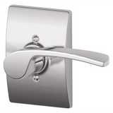 Schlage Merano Right Handed Non-Turning One-Sided Dummy Door Lever with Decorative Century Trim