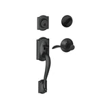 Schlage Camelot Left Handed Sectional Single Cylinder Keyed Entry Handleset with Accent Lever
