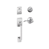 Schlage Century Right Handed Sectional Single Cylinder Keyed Entry Handleset with Accent Lever