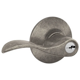 Schlage Accent Left Handed Single Cylinder Keyed Entry Storeroom Door Lever Set