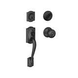 Schlage Camelot Sectional Single Cylinder Keyed Entry Handleset with Georgian Knob
