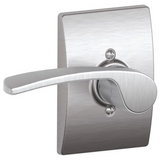 Schlage Merano Left Handed Non-Turning One-Sided Dummy Door Lever with Decorative Century Trim