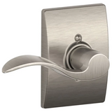 Schlage Accent Passage Door Lever Set with the Decorative Century Trim