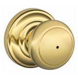 Schlage Residential F40 - Privacy Lock - Andover Knob, 16080 Latch and 10027 Strike-Andover Rose