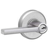 Schlage Latitude Single Cylinder Keyed Entry Door Lever Set with Decorative Greyson Trim