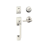 Schlage Century Sectional Single Cylinder Keyed Entry Handleset with Latitude Lever