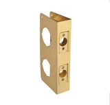 Recessed 2-3/8 X 1-3/4 2-Hole Combination Lock Reinforcer - Polished Brass - 500652