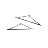 TRUTH AWNING WINDOW HINGES, 26 INCH TRACK, E-GARD PROTECTION - LEFT AND RIGHT PAIR