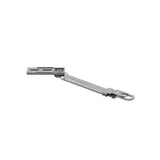 5-3/8 Inch Notched Stainless Steel Roto-Dyad Connecting Arm Bracket For Dyad Casement Operators