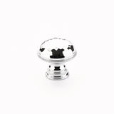 Schaub Atherton Knob - Hammered - Knurled Edges - 1-1/4"