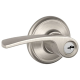 Schlage Merano Left Handed Single Cylinder Keyed Entry Storeroom Door Lever Set