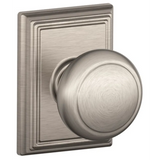Schlage Residential F10 - Andover Knob Passage Lock with 16080 Latch and 10027 Strike - Addison Trim
